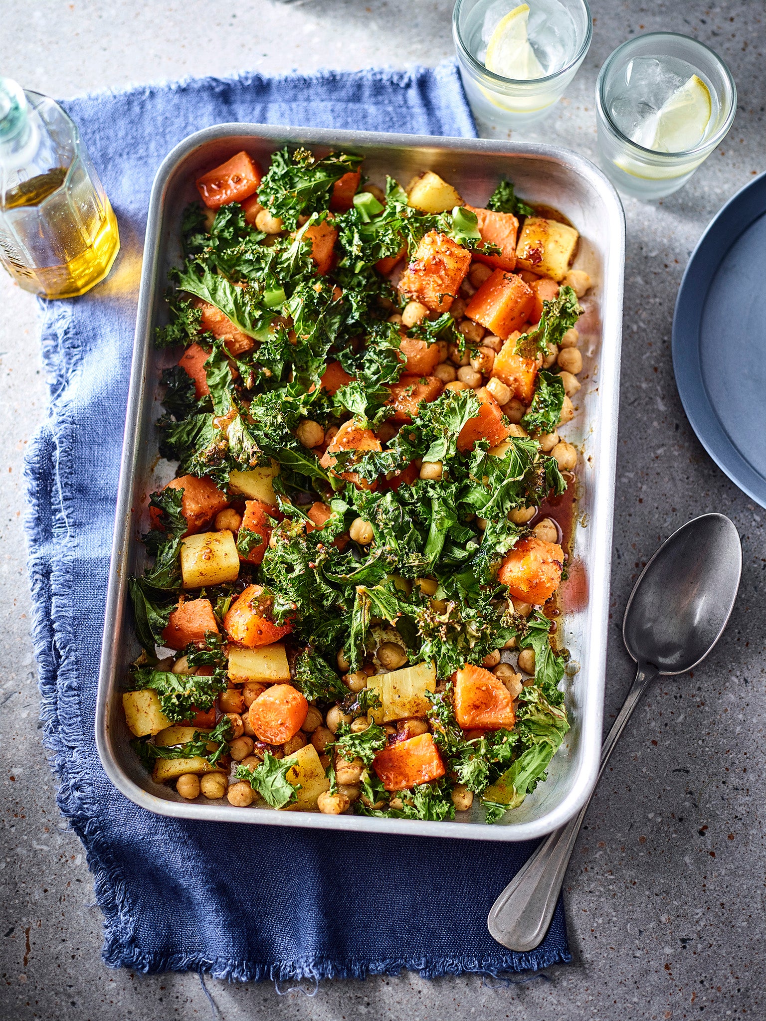 Big on warming spices and vibrant colours – the ultimate winter traybake
